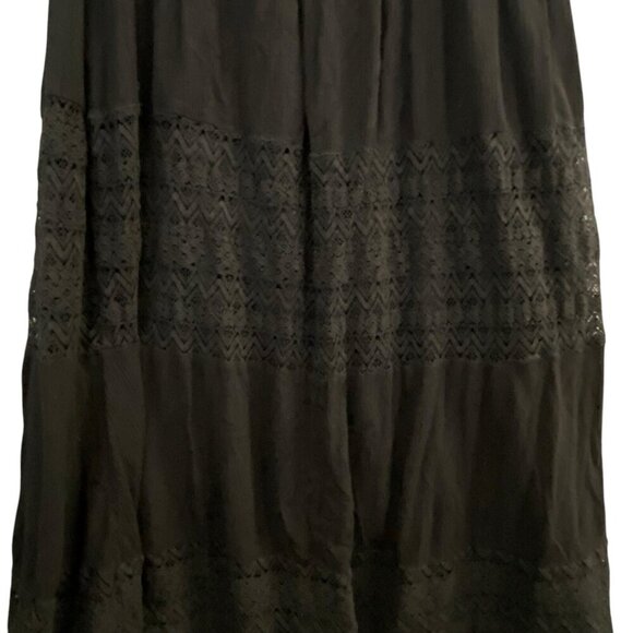 TORRID Women Off Shoulder Lace Maxi Dress Size 2x Black Lace Inset 71-6 - Picture 5 of 11